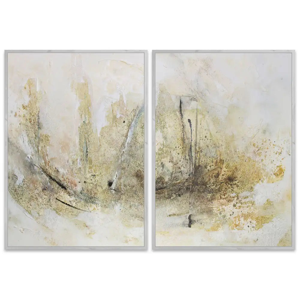 Cuadro abstracto pintado a mano en acrílico | Arte moderno