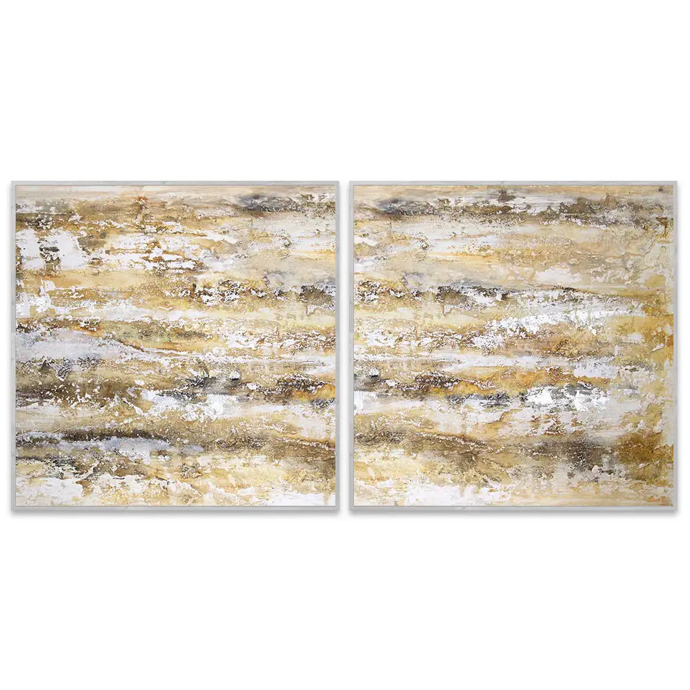 Cuadro abstracto moderno pintado a mano en acrílico