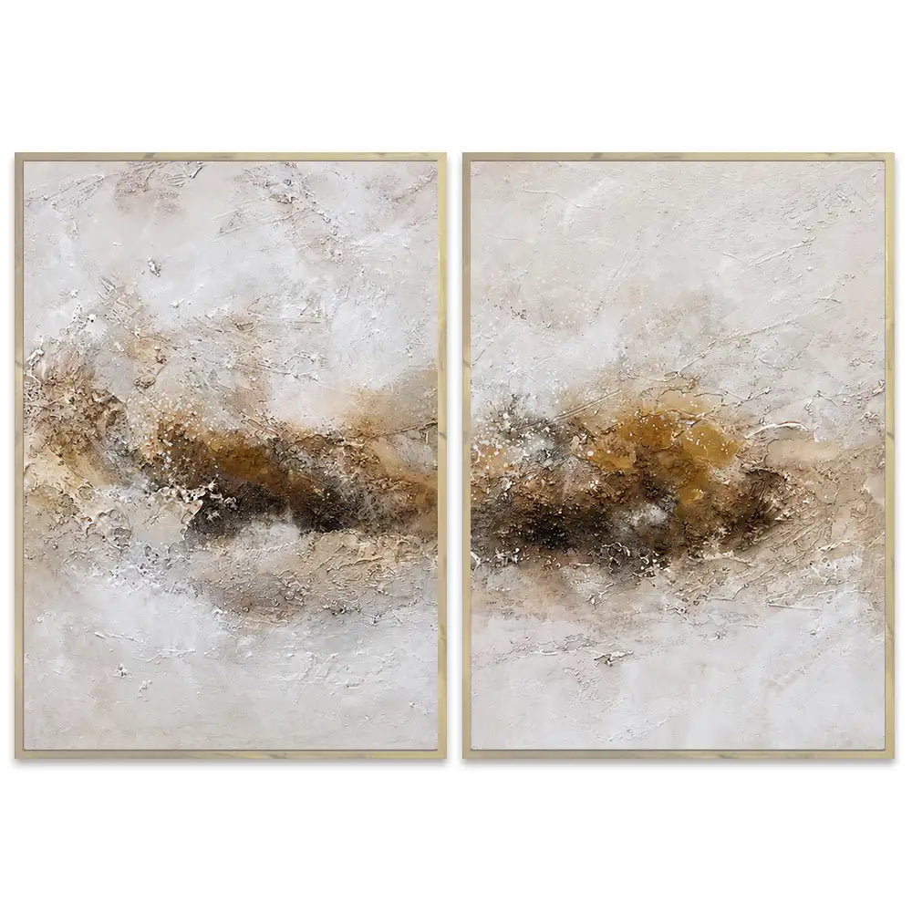Cuadro abstracto elegante pintado a mano