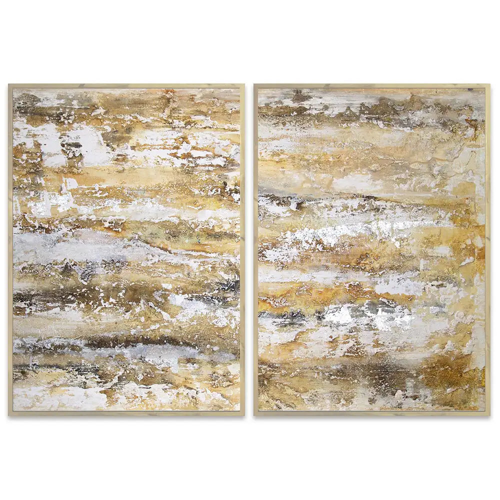 Cuadro abstracto moderno pintado a mano en acrílico