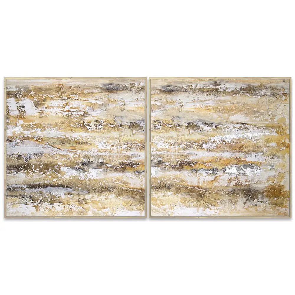 Cuadro abstracto moderno pintado a mano en acrílico