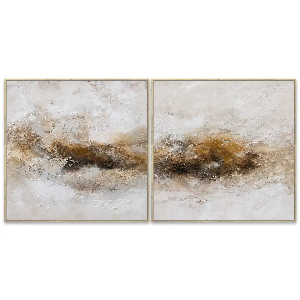 Cuadro abstracto elegante pintado a mano