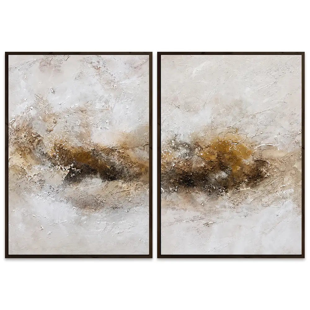 Cuadro abstracto elegante pintado a mano