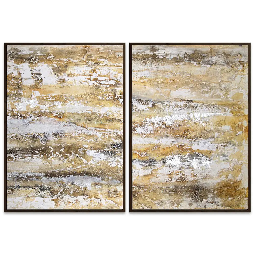 Cuadro abstracto moderno pintado a mano en acrílico