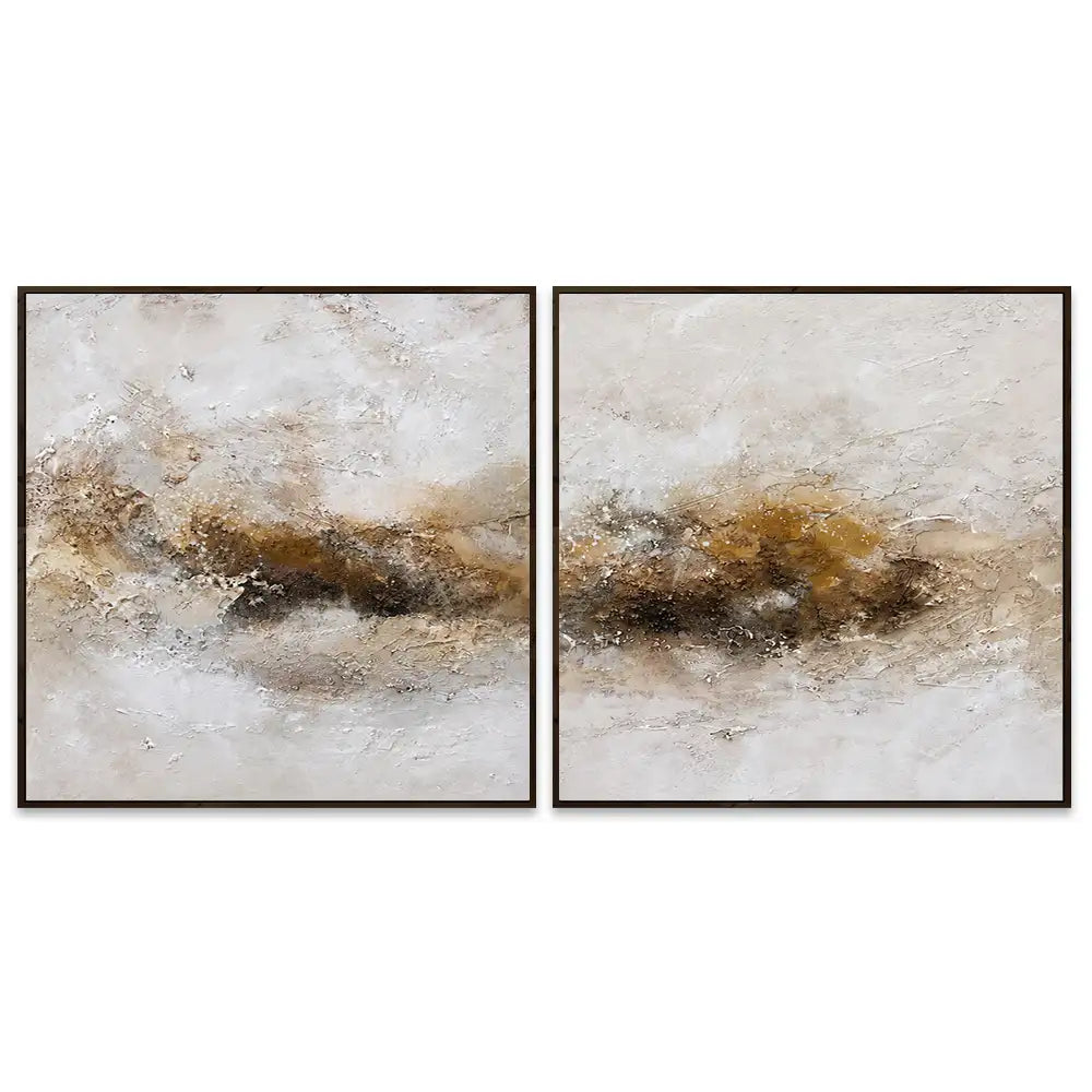 Cuadro abstracto elegante pintado a mano