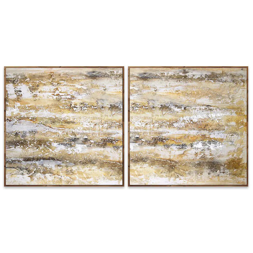 Cuadro abstracto moderno pintado a mano en acrílico
