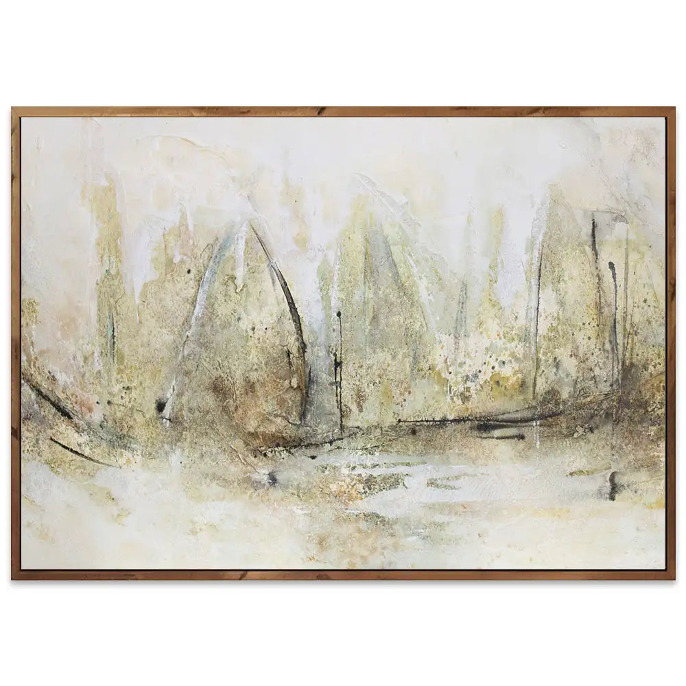 Cuadro abstracto pintado a mano en acrílico | Arte moderno