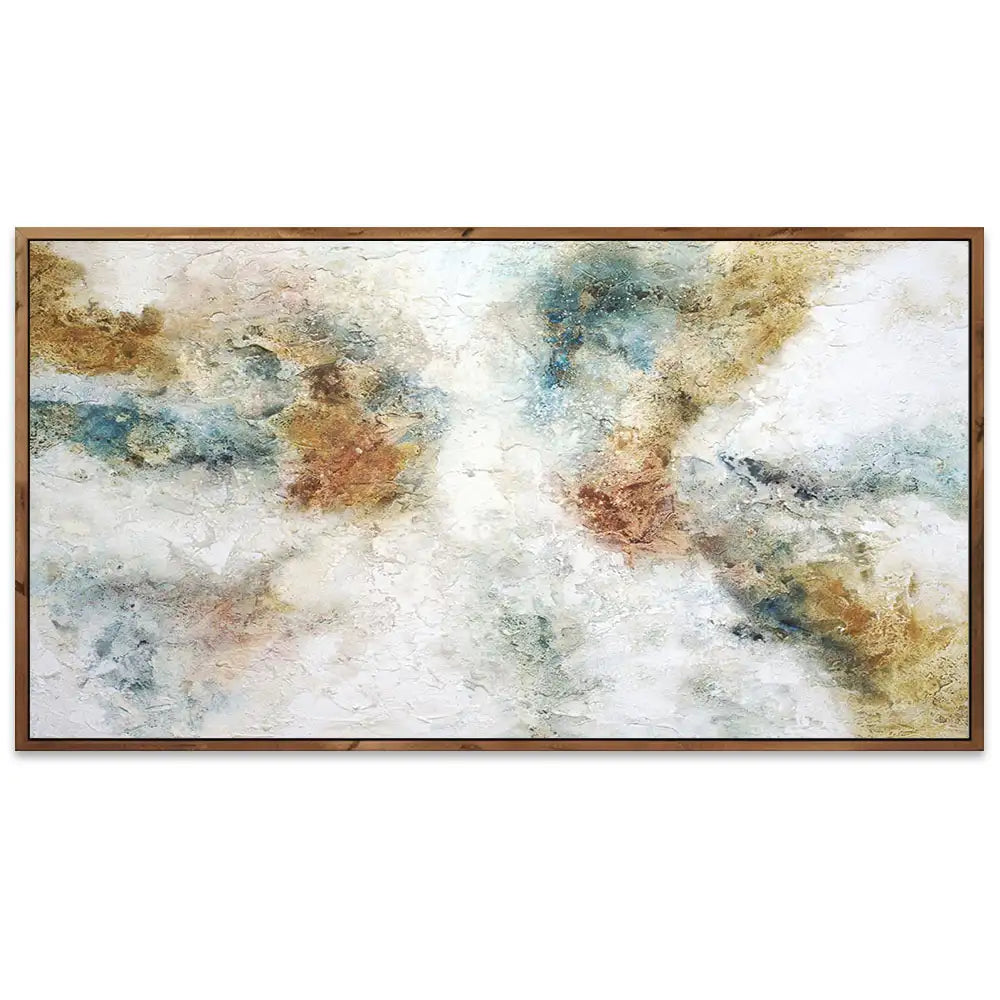 Cuadro pintados con acrilico abstracto con textura mineral