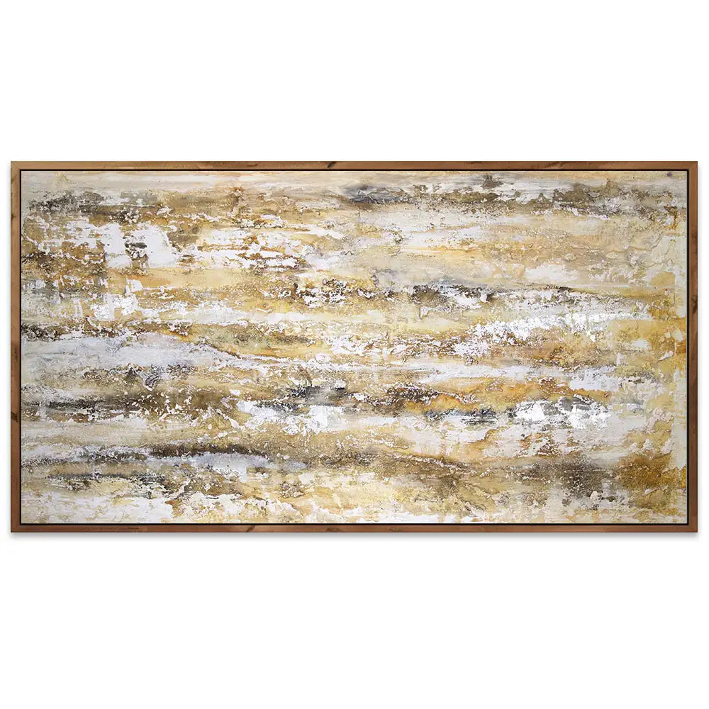 Cuadro abstracto moderno pintado a mano en acrílico