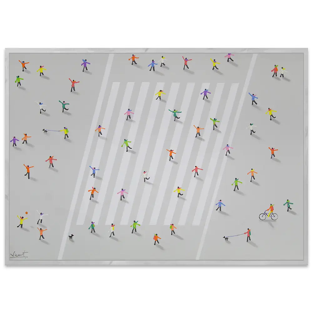 Cuadro persona en movimiento | Pintura abstracta y moderna