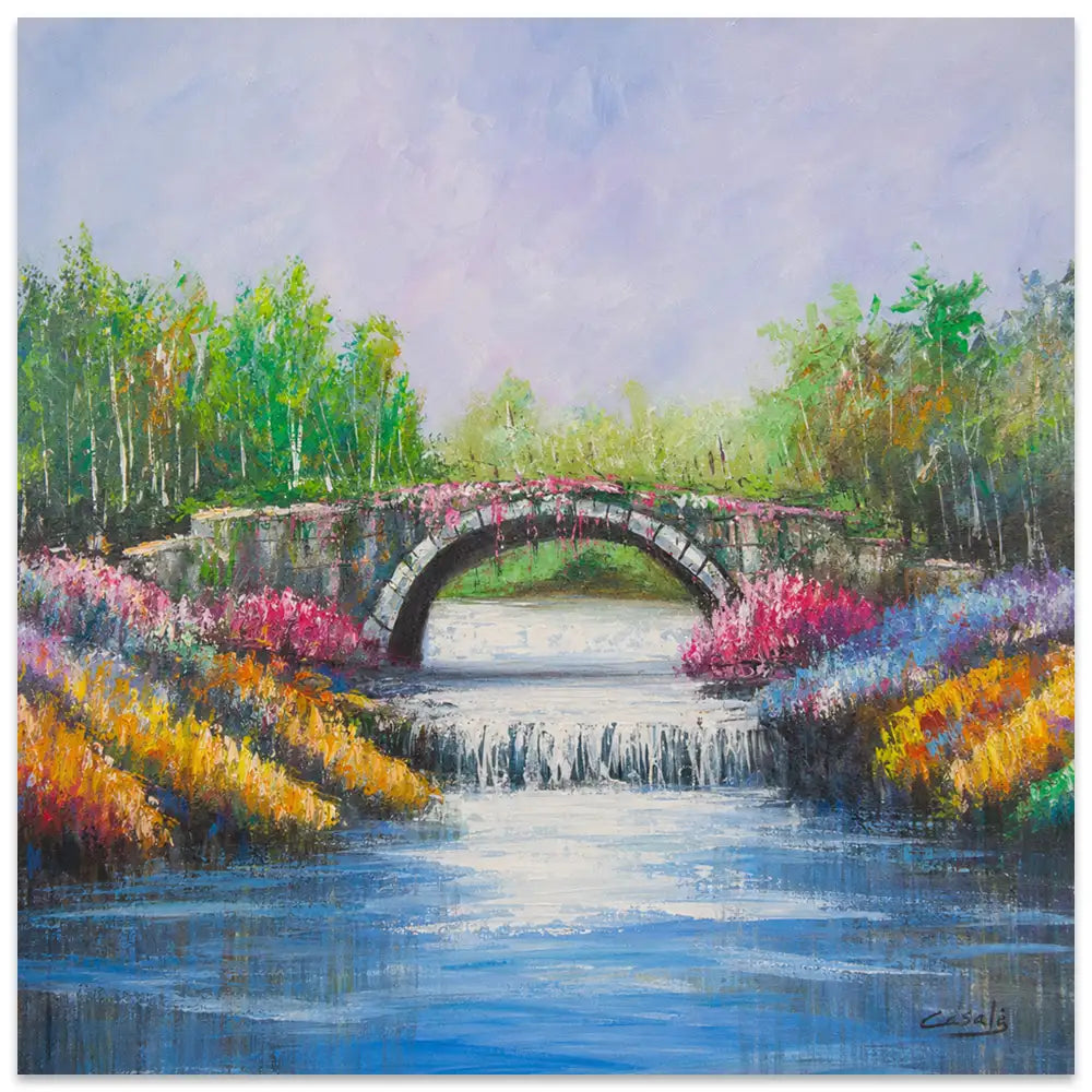 Cuadro de paisaje natural inspirado en la calma del entorno