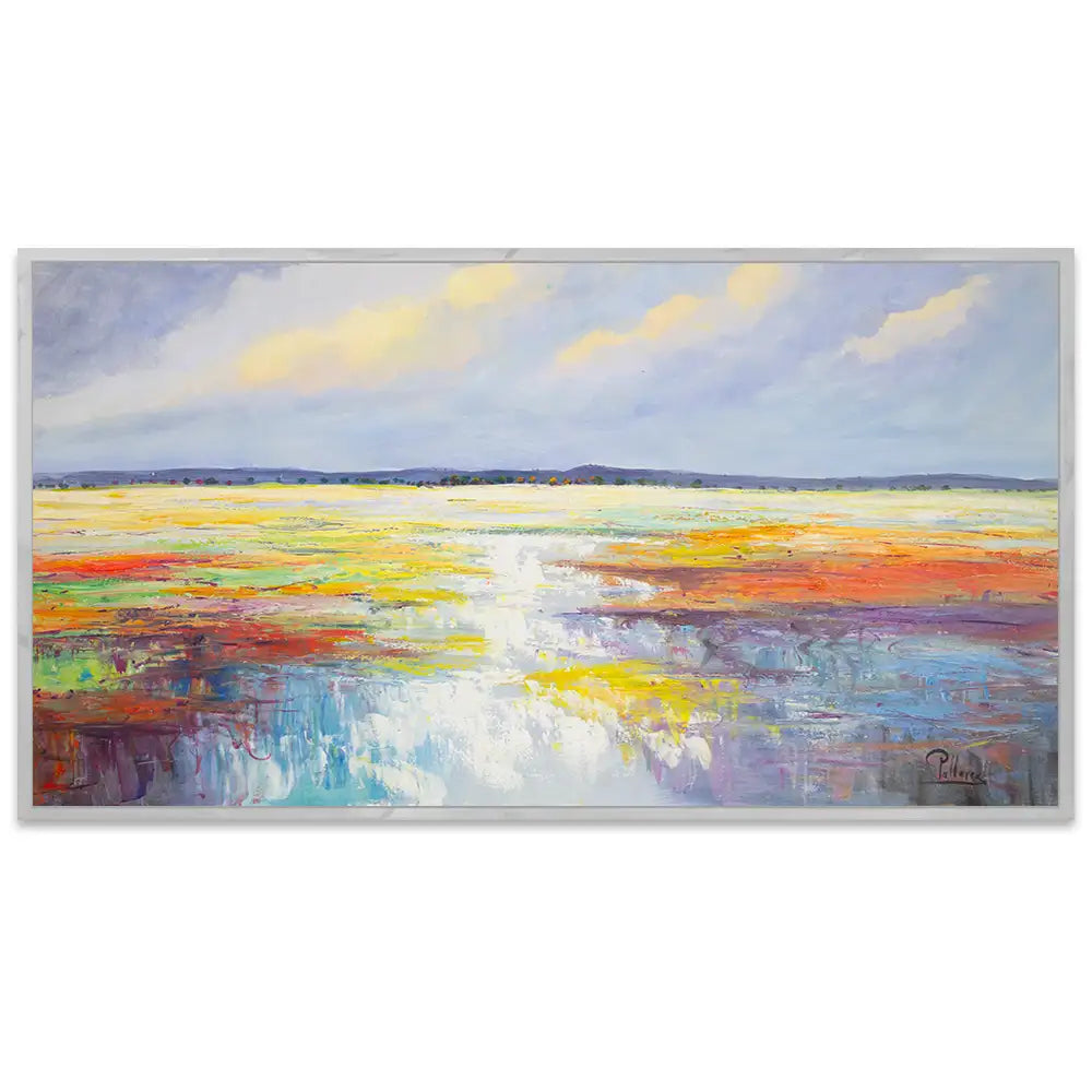 Cuadros originales | Paisaje colorido pintado a mano