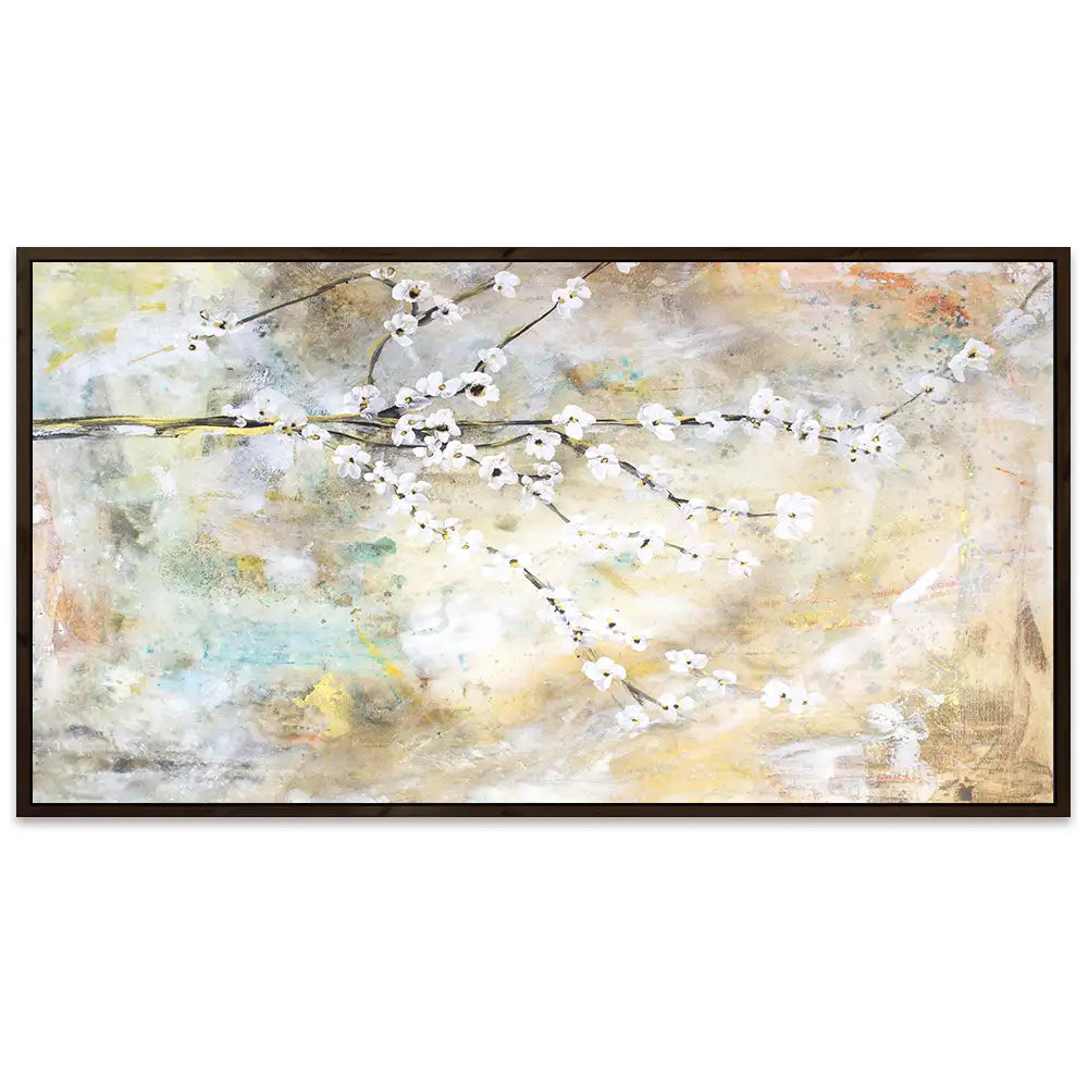 Cuadro de flores para dormitorio abstracto elegante