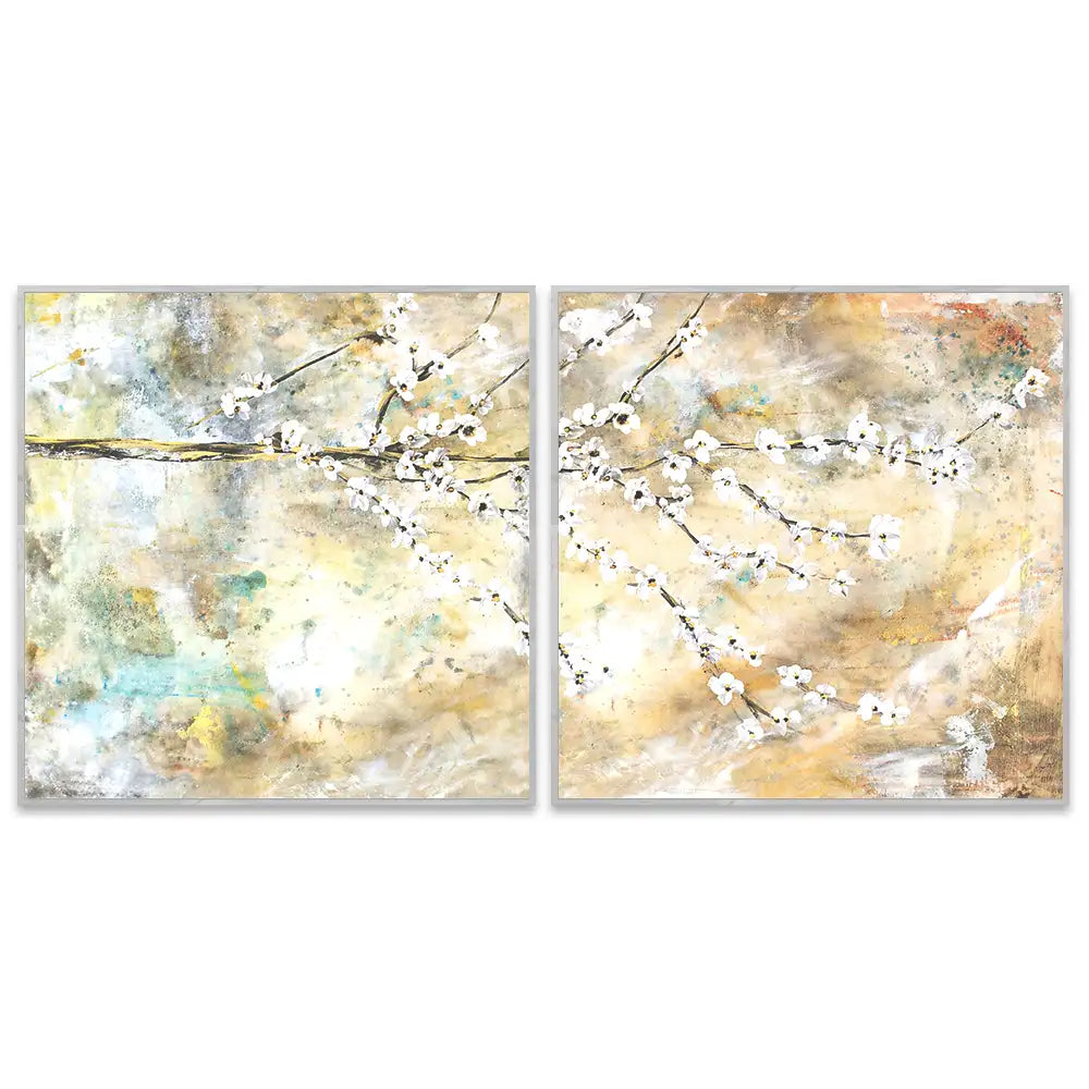 Cuadro de flores para dormitorio abstracto elegante
