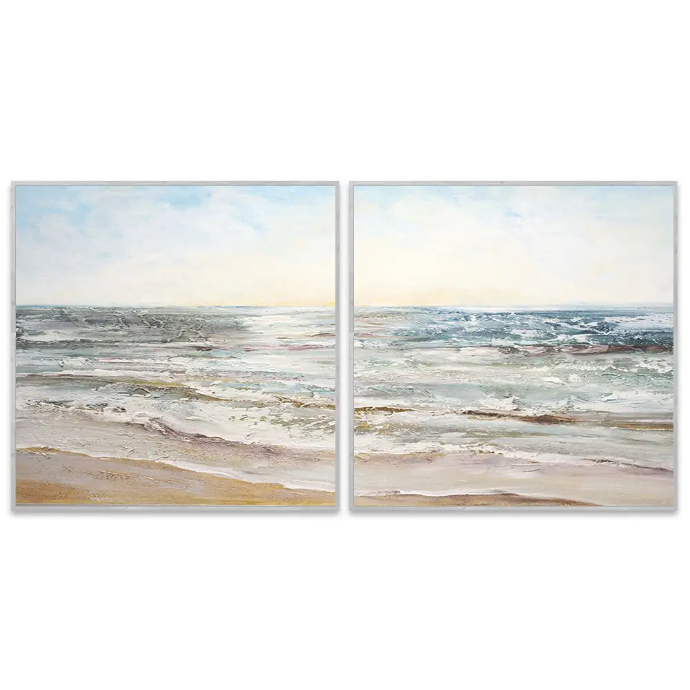 Cuadros de playas con relieve que cambia con la Luz