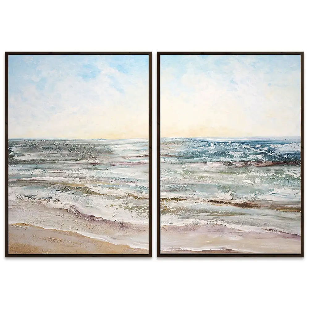 Cuadros de playas con relieve que cambia con la Luz