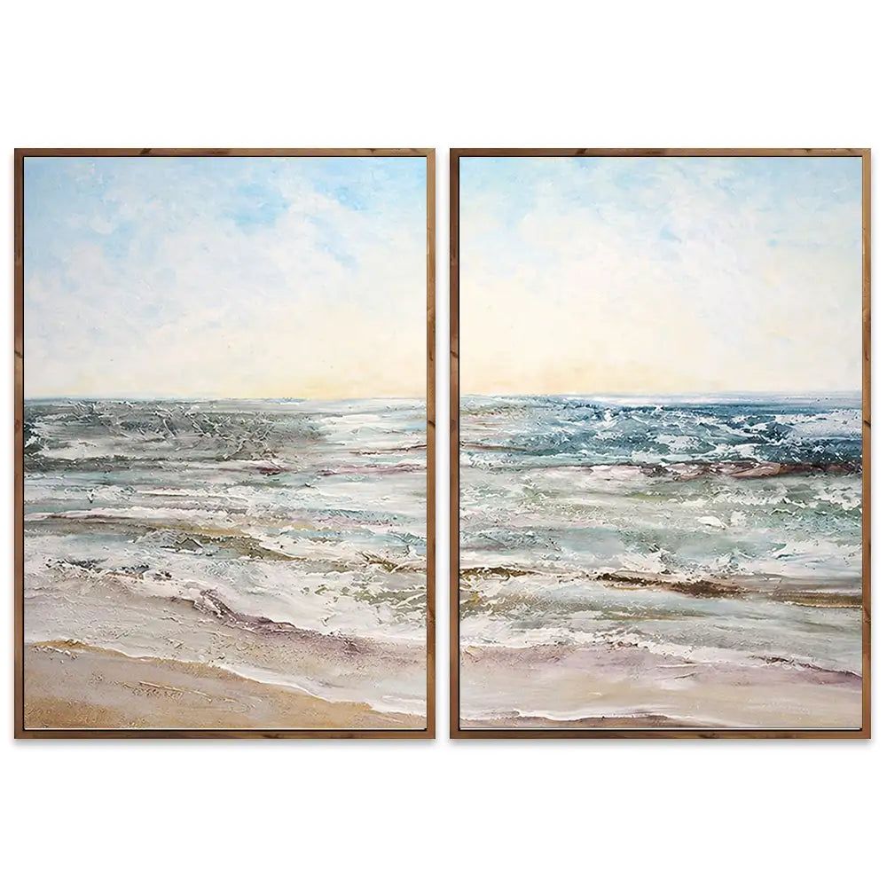 Cuadros de playas con relieve que cambia con la Luz