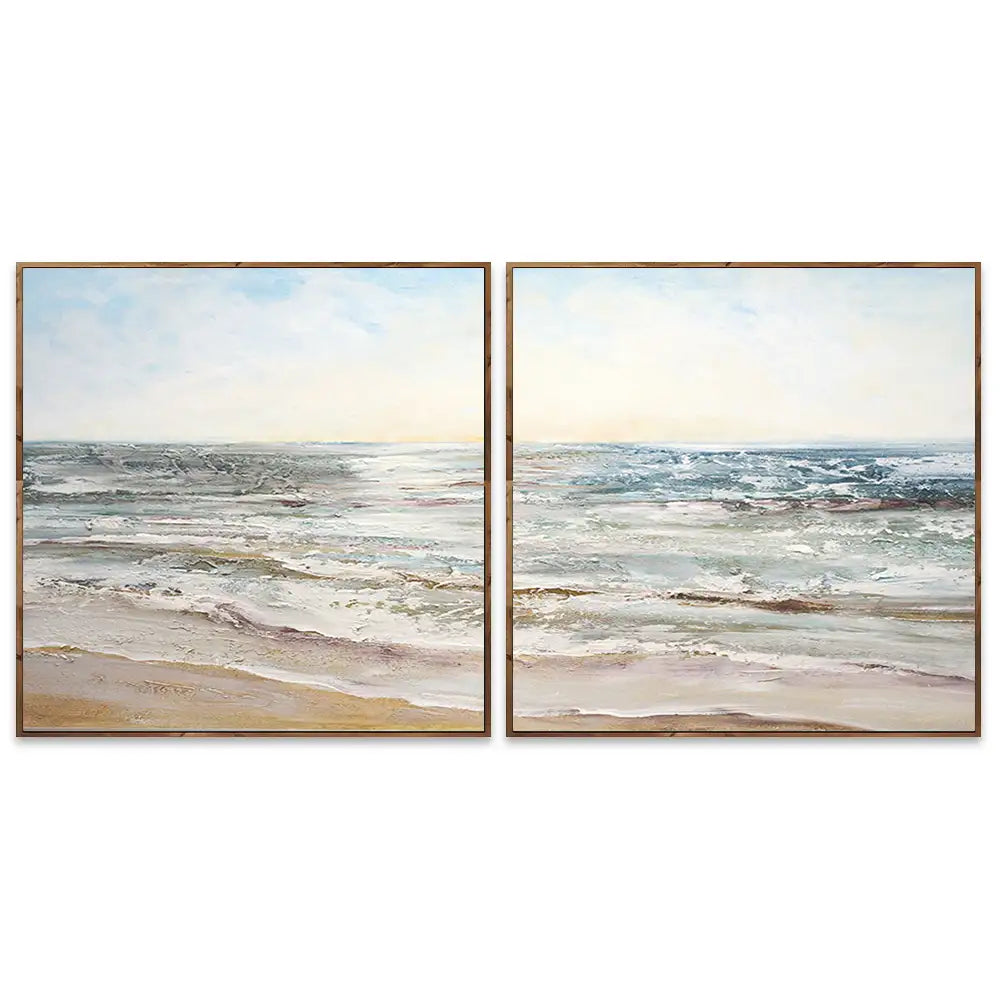 Cuadros de playas con relieve que cambia con la Luz