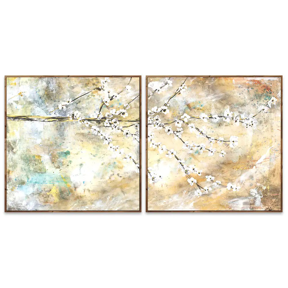 Cuadro de flores para dormitorio abstracto elegante