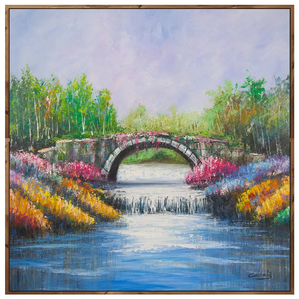 Cuadro de paisaje natural inspirado en la calma del entorno