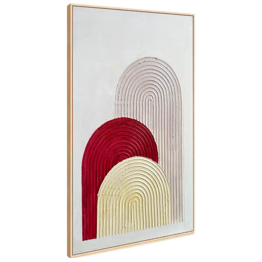 Cuadro en relieve con marco de madera