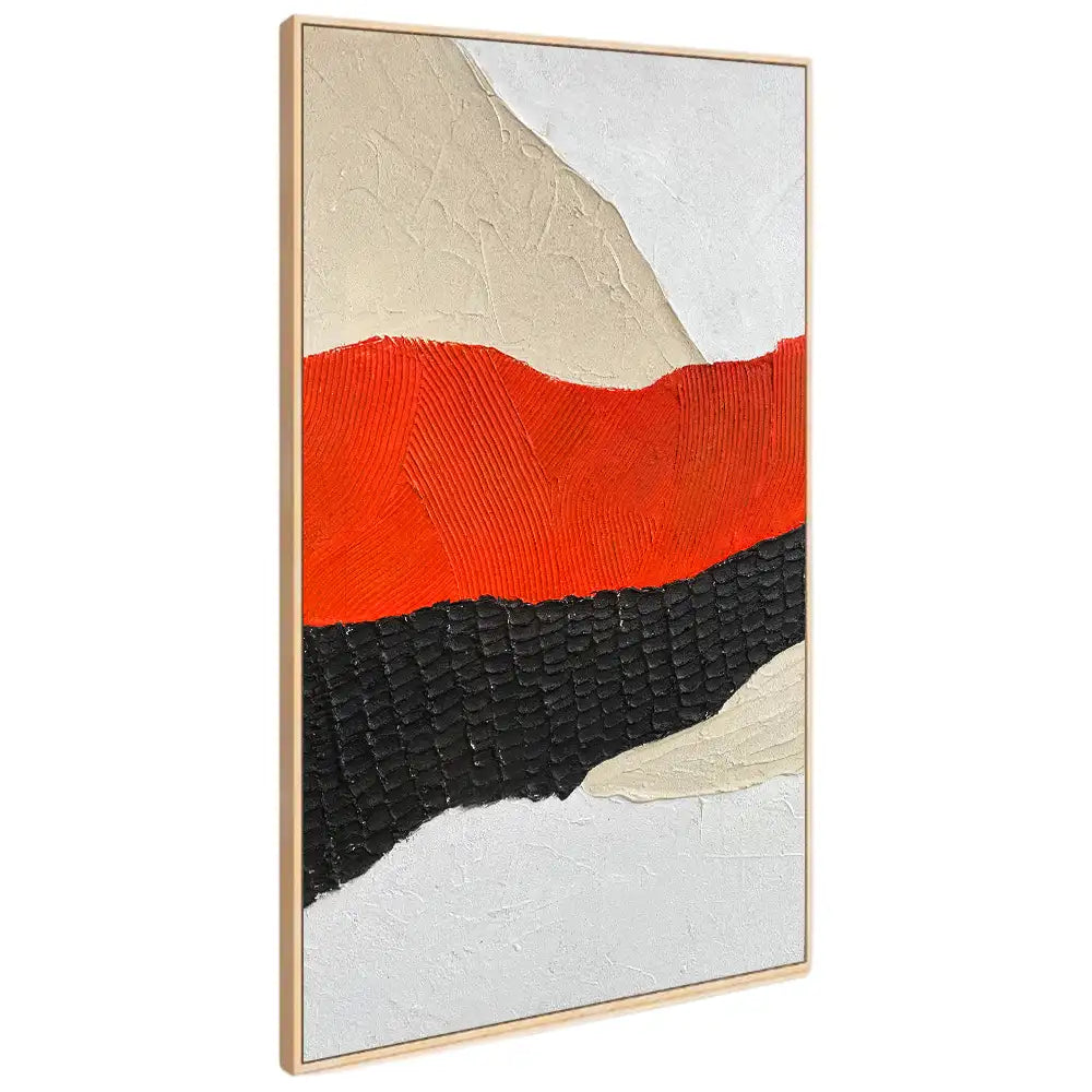 Cuadro en relieve con marco de madera