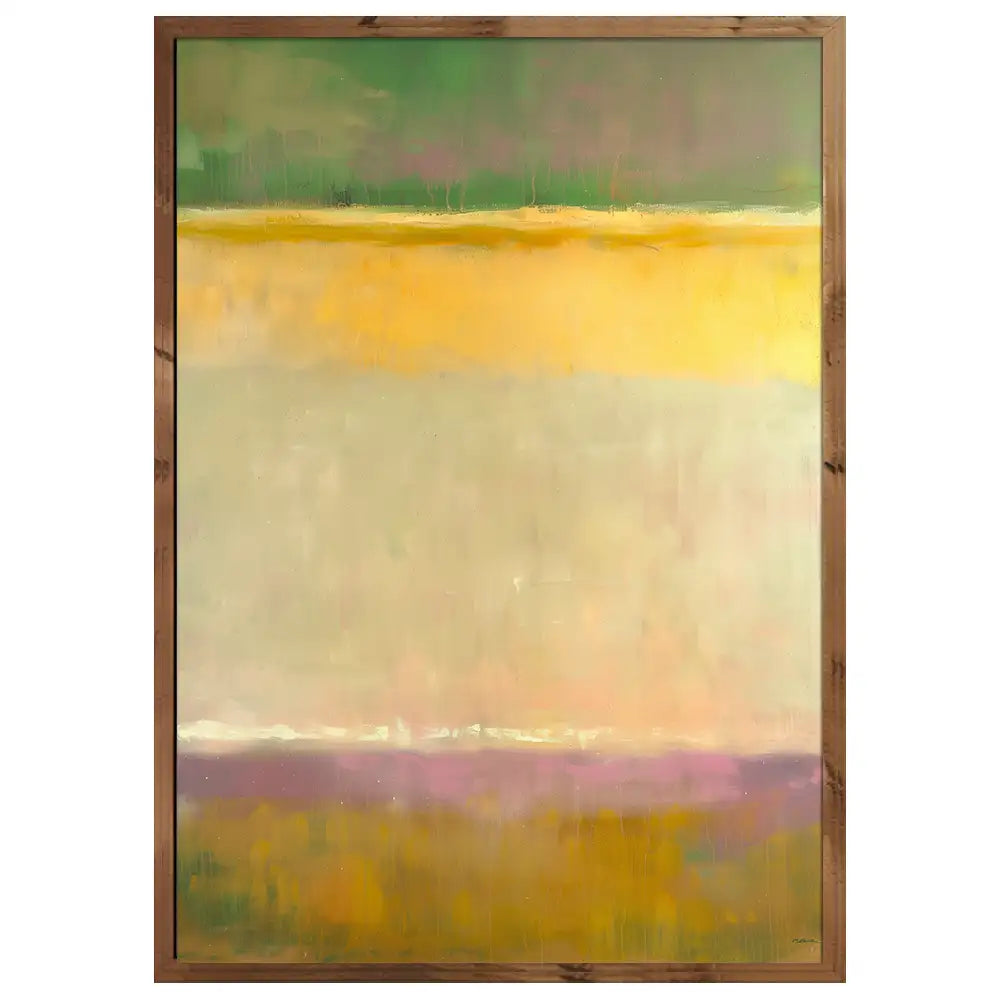 Obras de arte abstracto | Amarillo y verde