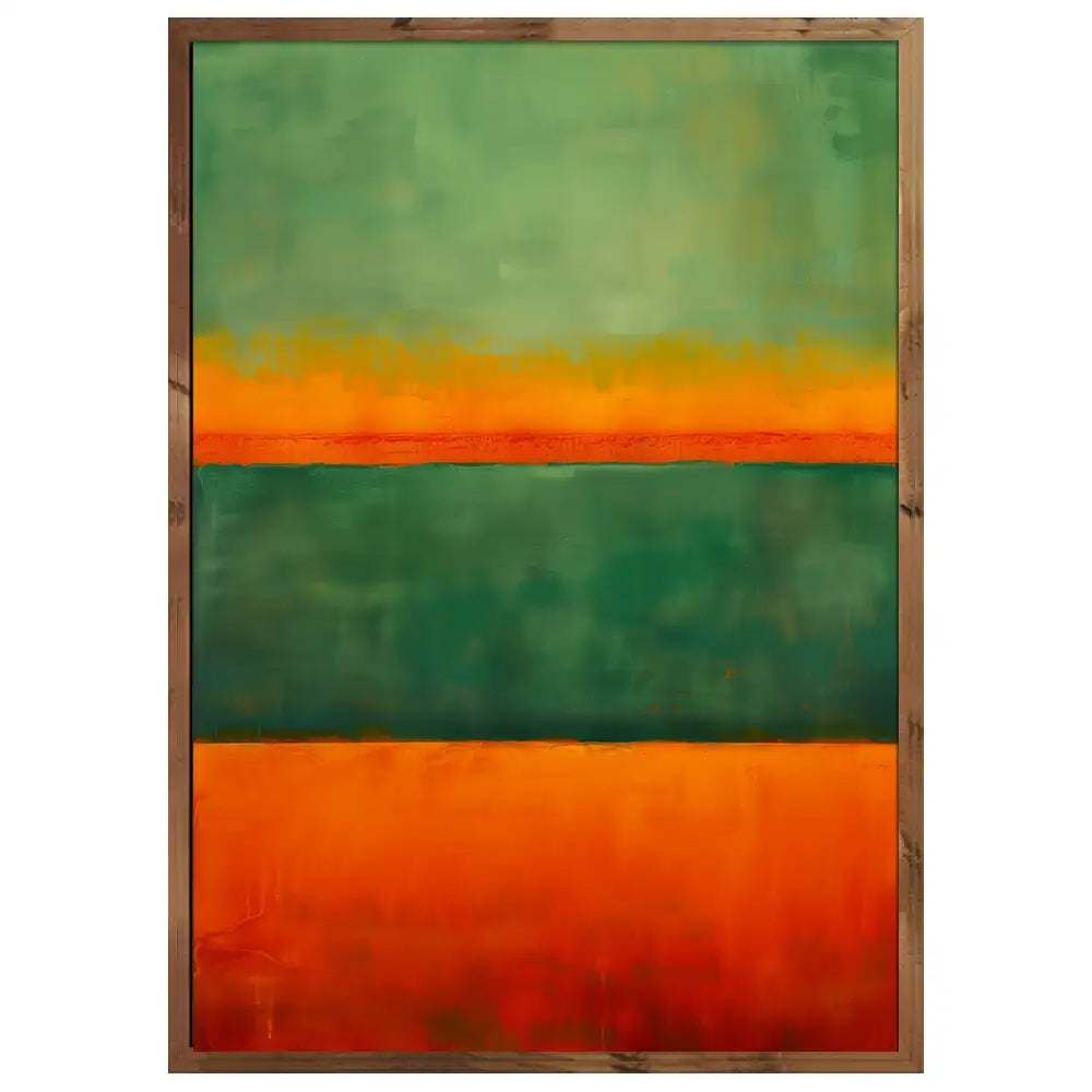 Cuadros Coloridos | Verde y Naranja