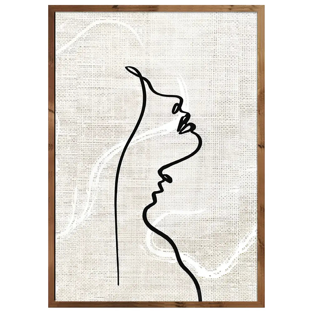 Cuadro minimalista mujer | Líneas y contornos
