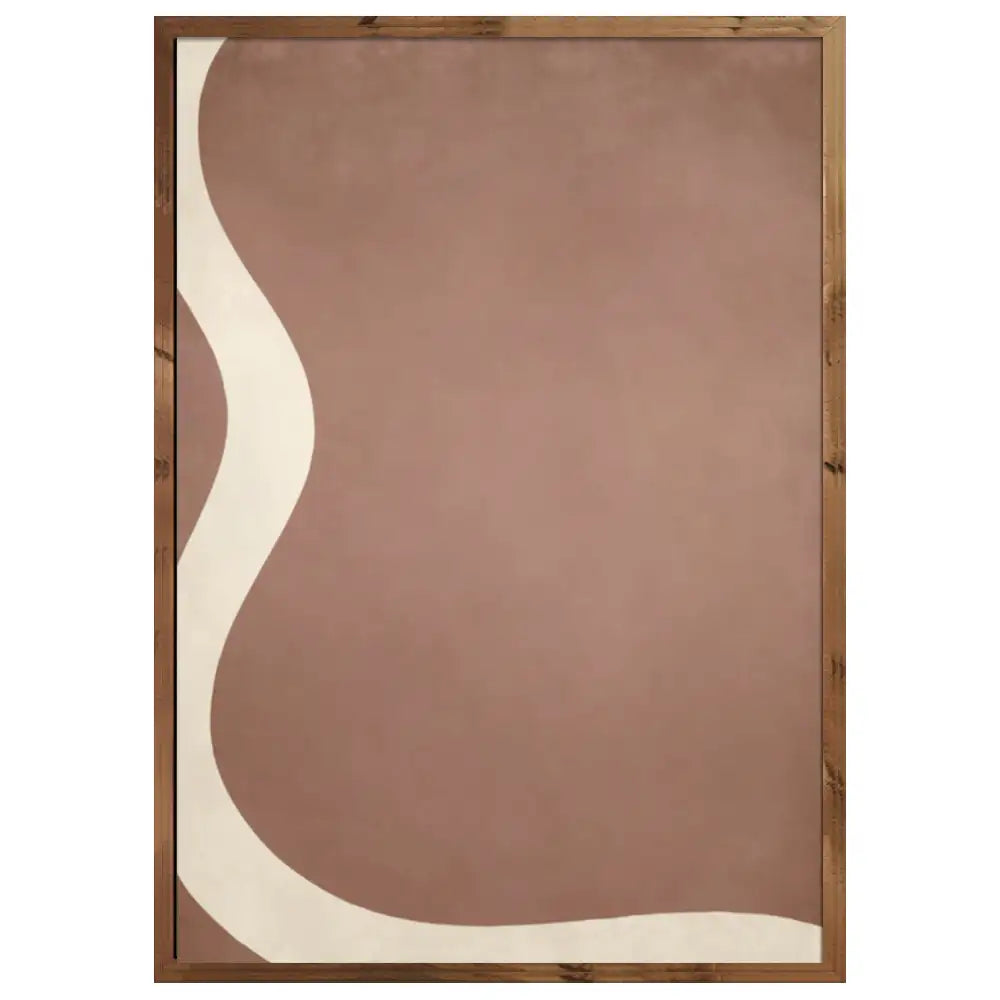 Cuadro minimalista nórdico | Líneas curvas