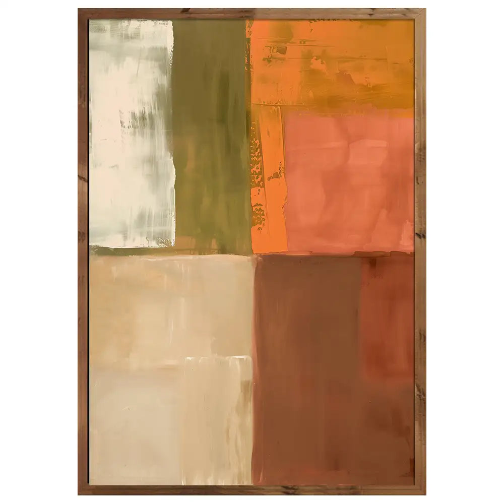 Cuadro de cuadrados de colores | Tonos tierra