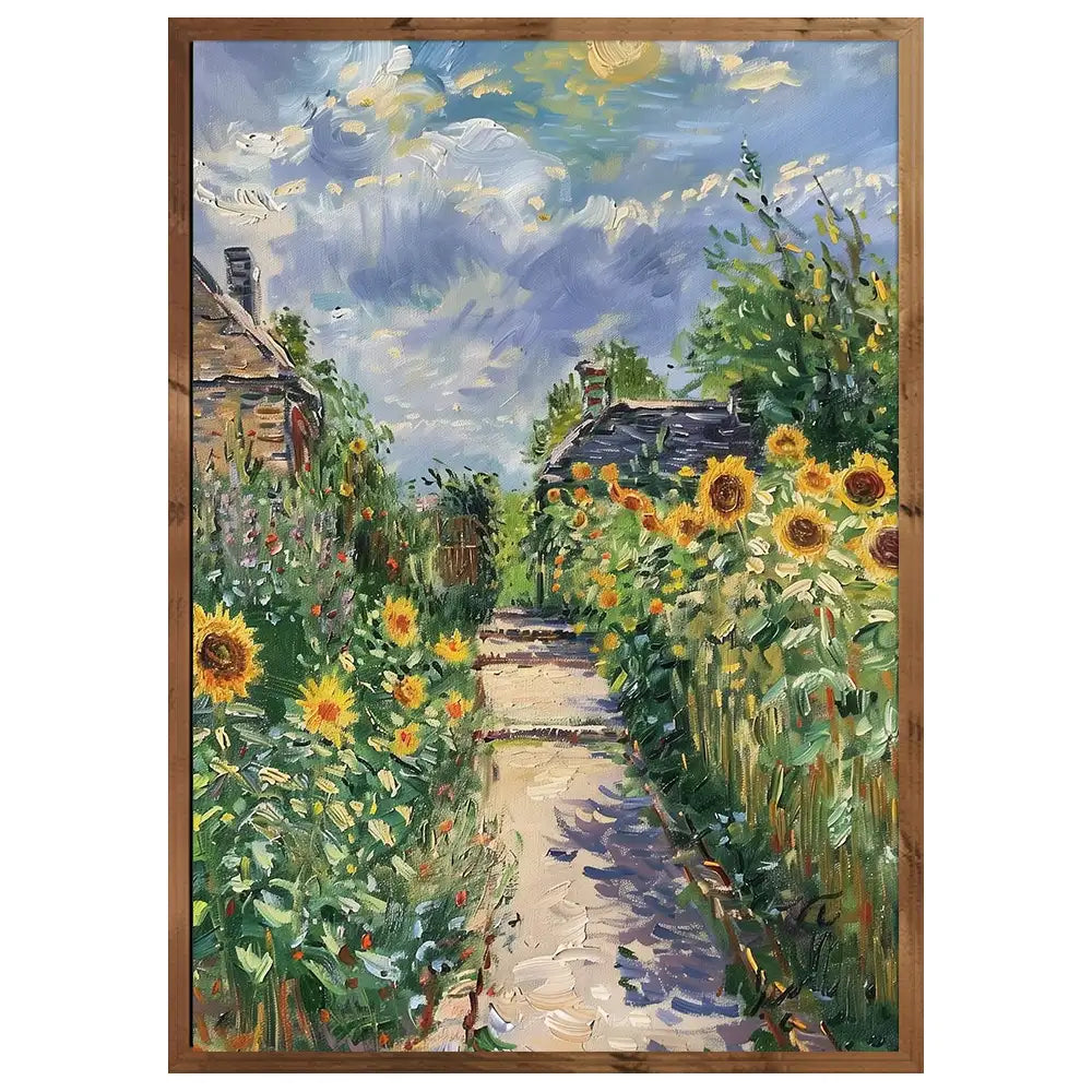Cuadro famoso floral inspirado en pinturas famosos