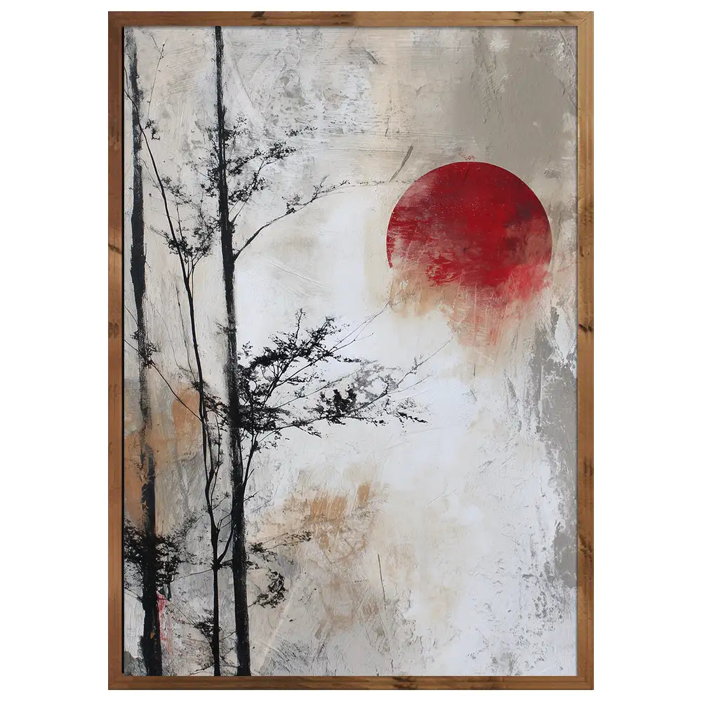 Cuadros japandi con naturaleza | Estilo Yugen
