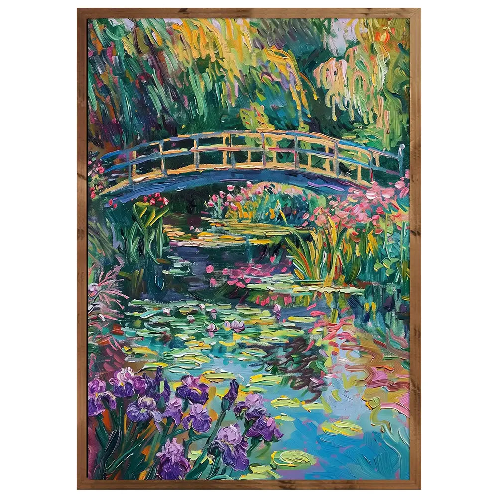 Cuadro famoso de jardín inspirado en cuadros clásicos