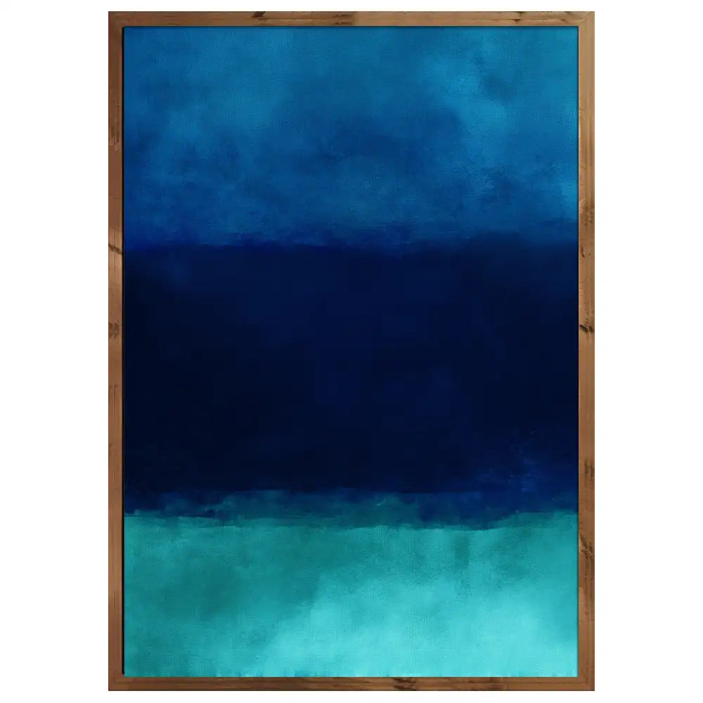 Cuadro abstracto azul | Tonos profundos