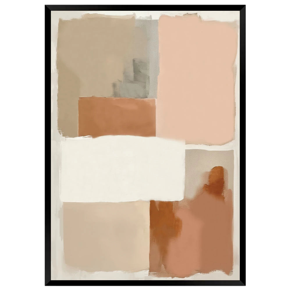 Arte abstracto geométrico | Tonos cálidos