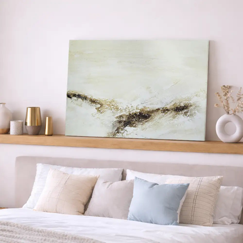 Blancos, arena y tierra suave — 60×90 sin marco