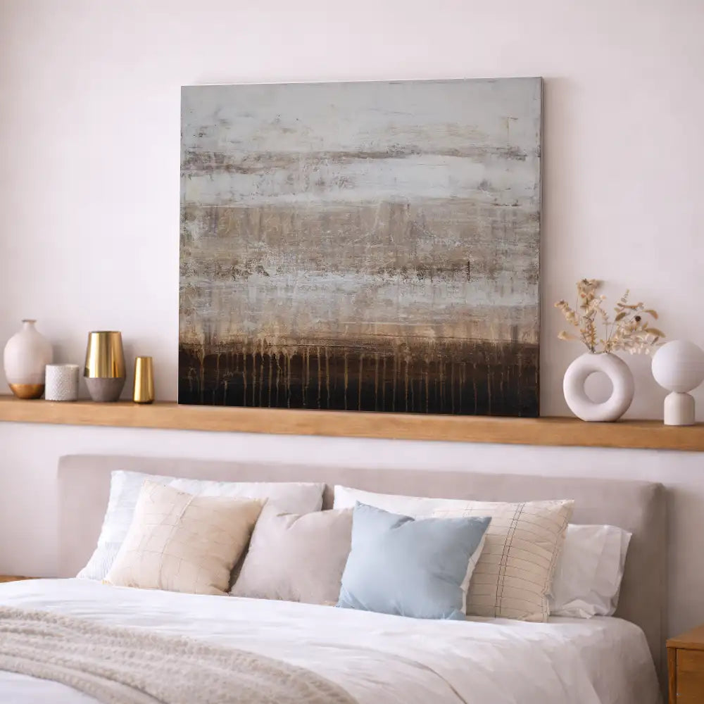 Capas cálidas y textura vertical (sin marco)