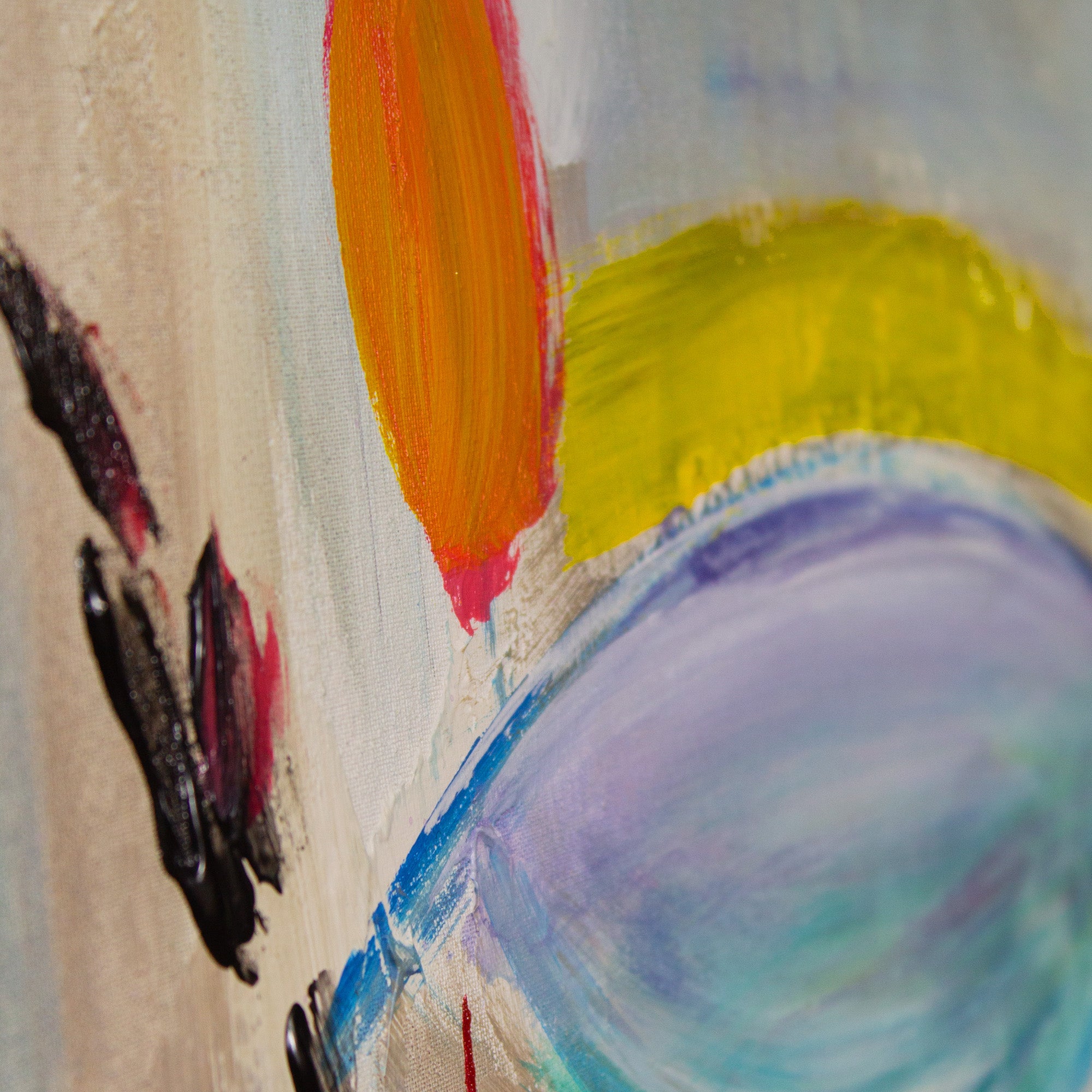 cuadro de caras abstractas