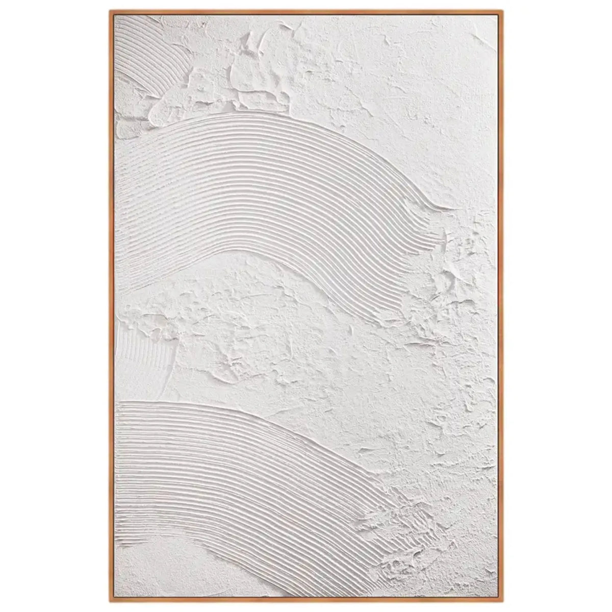 Cuadro de yeso en relieve, estilo ondas