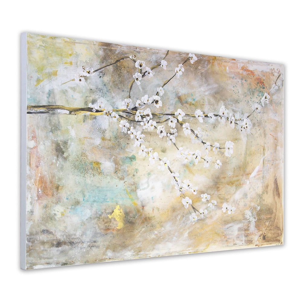 Cuadro de flores para dormitorio abstracto elegante