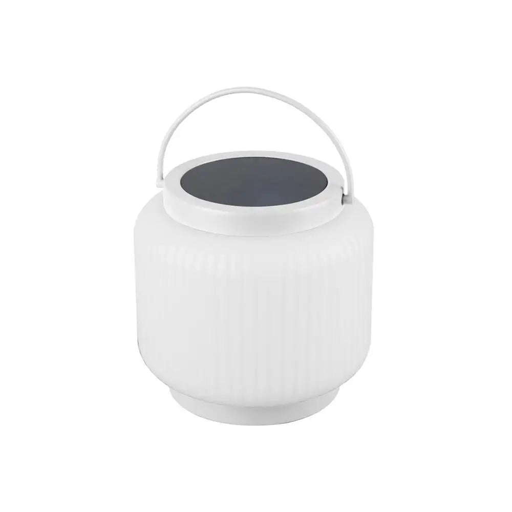 Lámpara de mesa exterior blanca | Diseño portátil solar LED