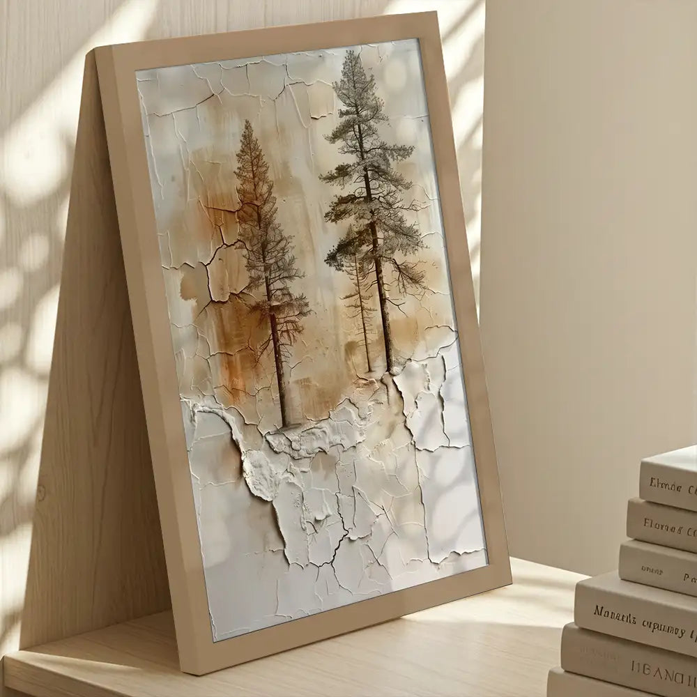 RAÍZ FRÁGIL — Impresión FineArt 50×70 en marco de madera natural