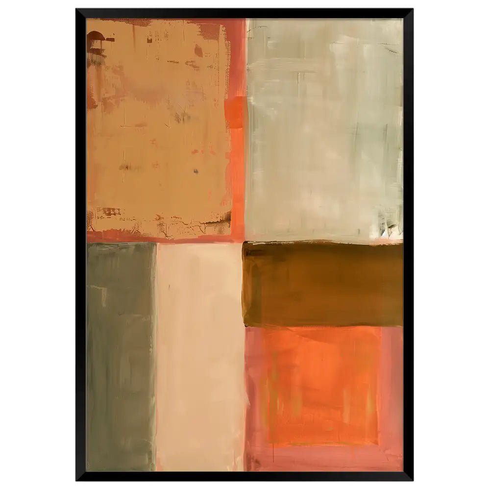 Arte con cuadros de colores | Tonos tierra - DekoArte