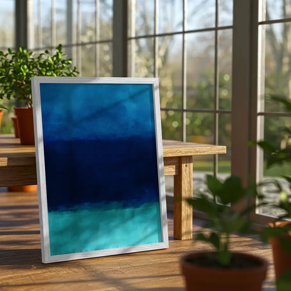 Cuadro abstracto azul | Tonos profundos - DekoArte