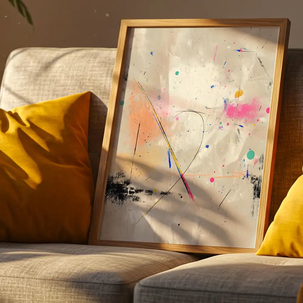 Cuadro abstracto con explosión de color | Estallido creativo - DekoArte