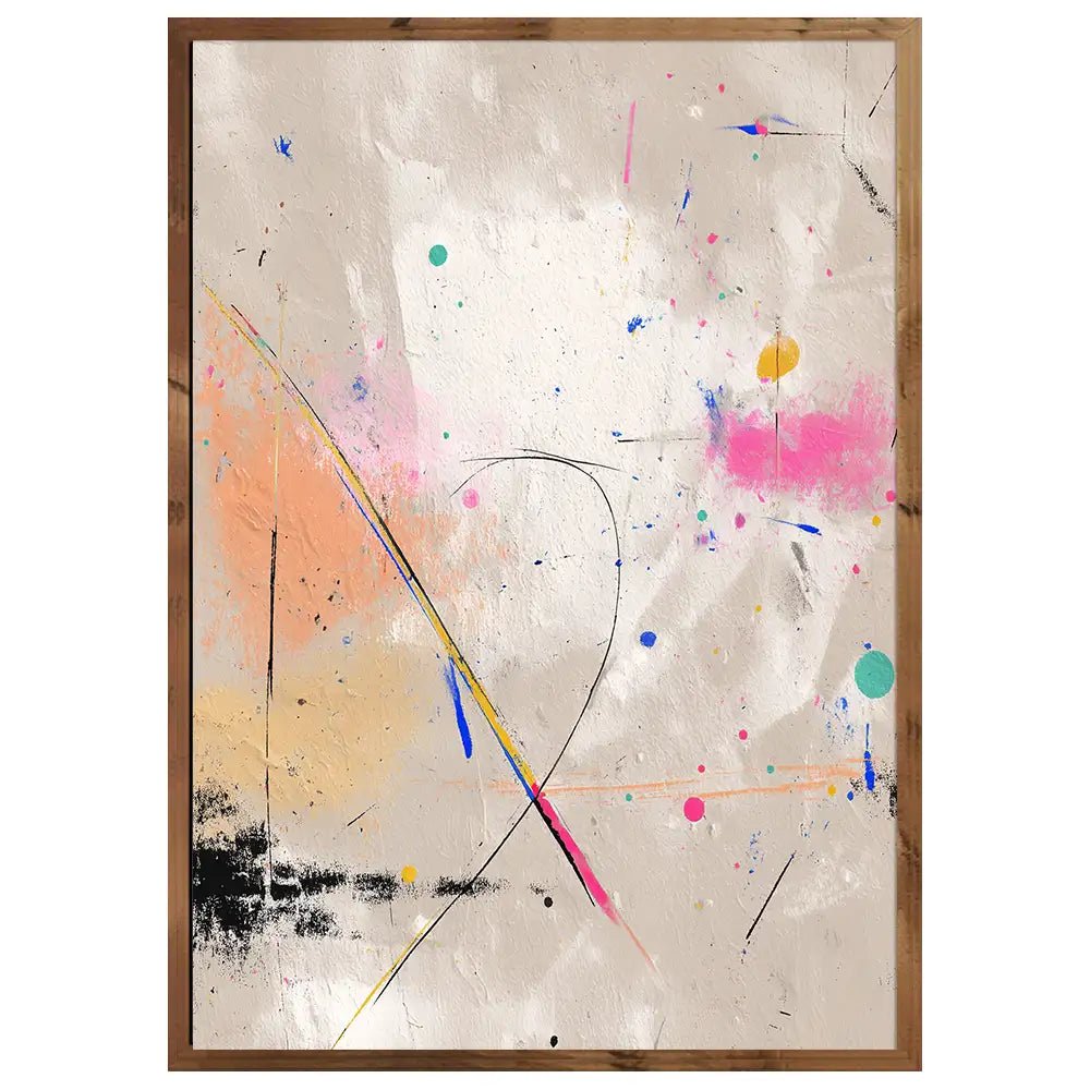 Cuadro abstracto con explosión de color | Estallido creativo - DekoArte