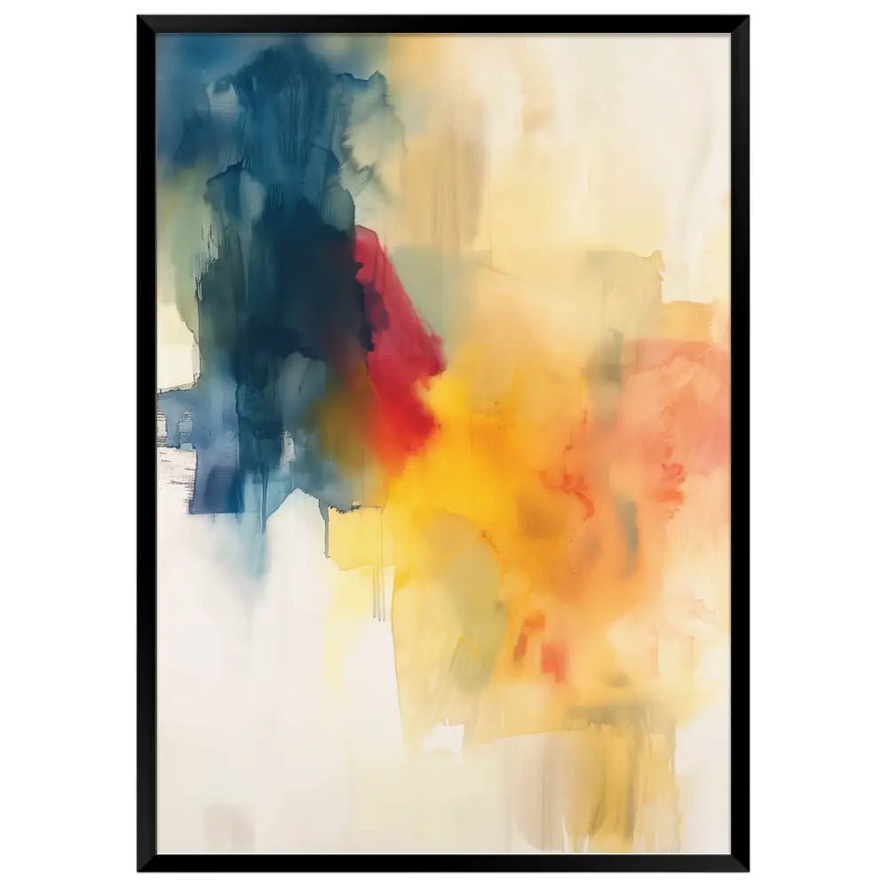 Cuadro abstracto en tonos cálidos | Composición luminosa - DekoArte