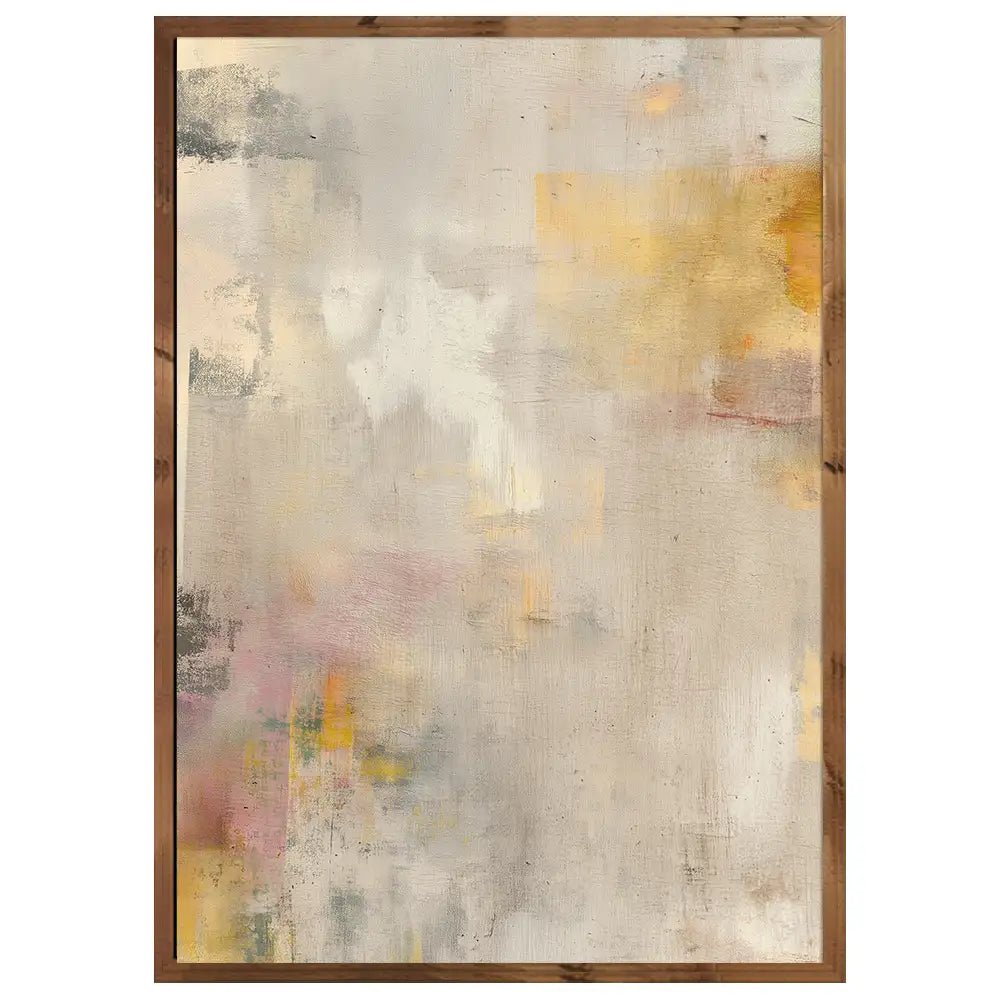 Cuadro abstracto en tonos cálidos | Luz suave para tu hogar - DekoArte