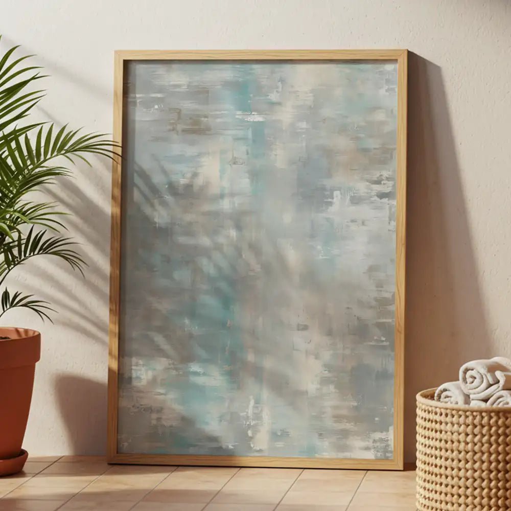 Cuadro abstracto en tonos suaves | Brisa visual y equilibrio - DekoArte